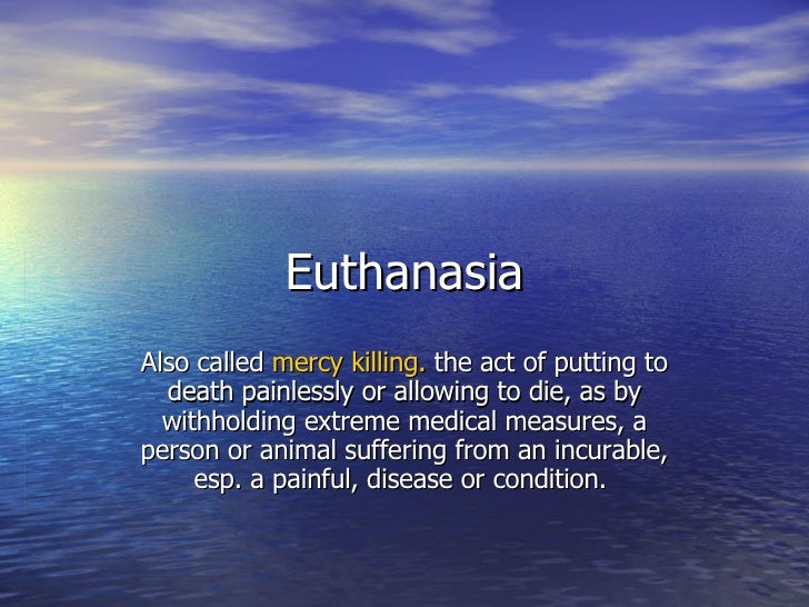 scientific research on euthanasia scientific research on euthanasia