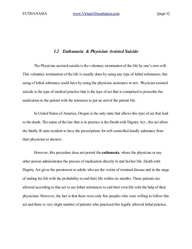 Conclusion for euthanasia research paper