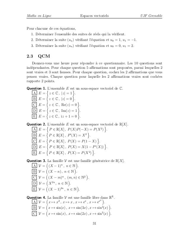 théo.du rang Image noyau dans Espace vectoriel de dim.fini : exercice de 