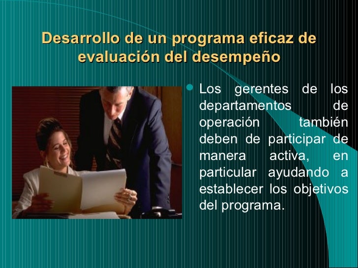 Evaluación de desempeño