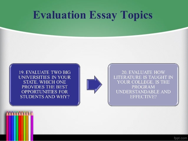 Critical Evaluation Essay Sample