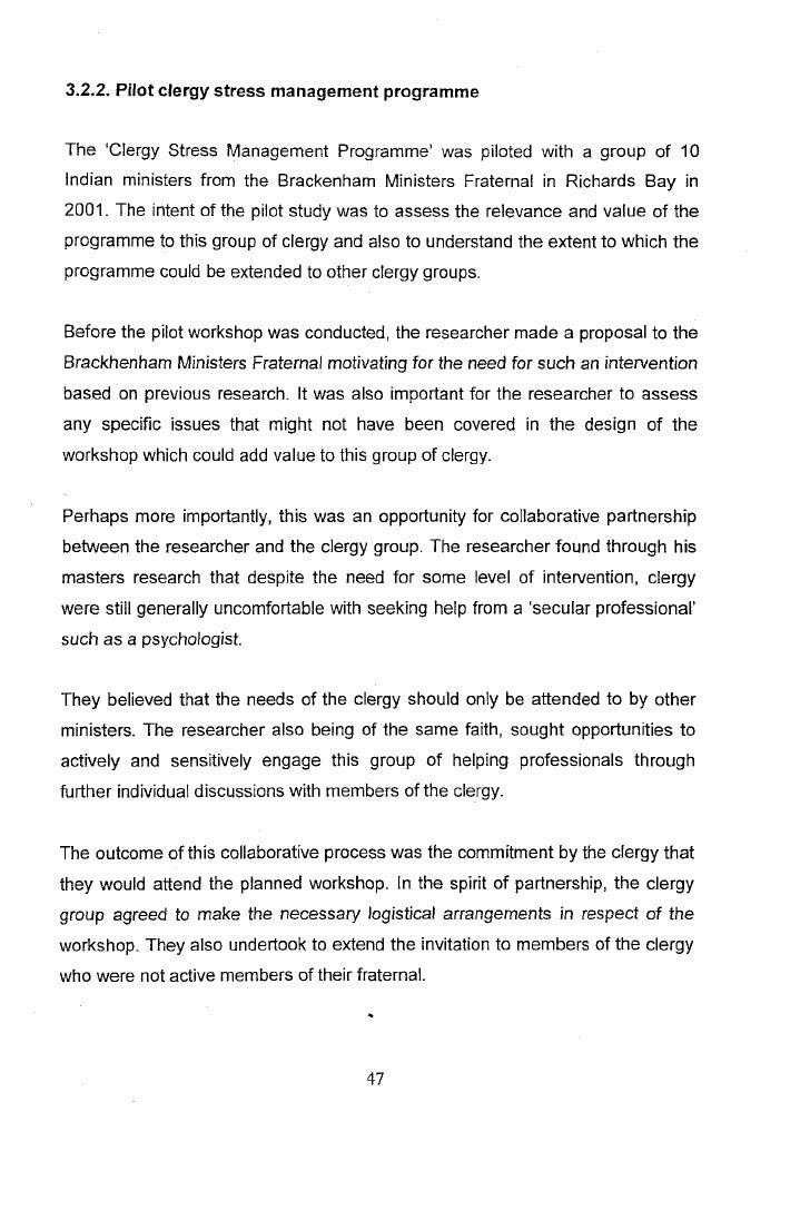 Phd thesis on stress management