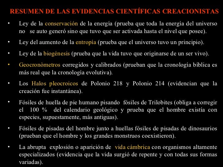 Quienes Estaban A Favor De La Teoria Creacionista