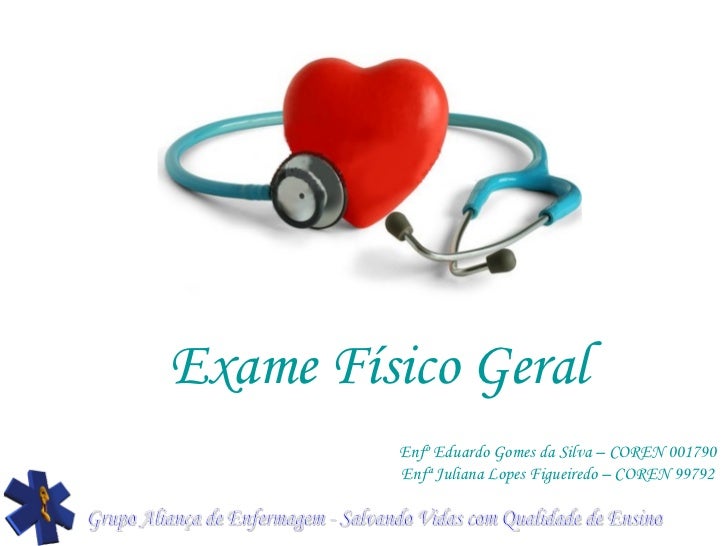 Modelo de exame fisico completo
