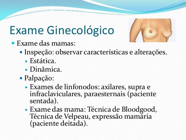 Exame de ginecologia