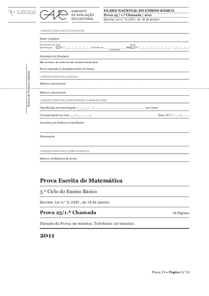 Exame matematica a