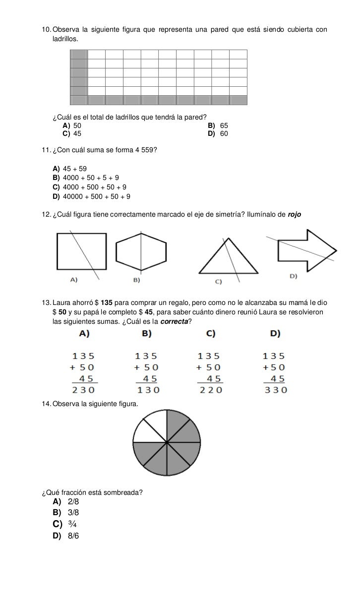 10. Observa la siguiente figura que representa una pared que está siendo cubierta con    ladrillos.   ¿Cuál es el total de...