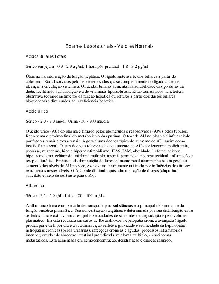 Exames funcao hepatica