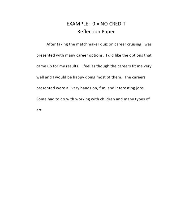 examples of a reflective essay
