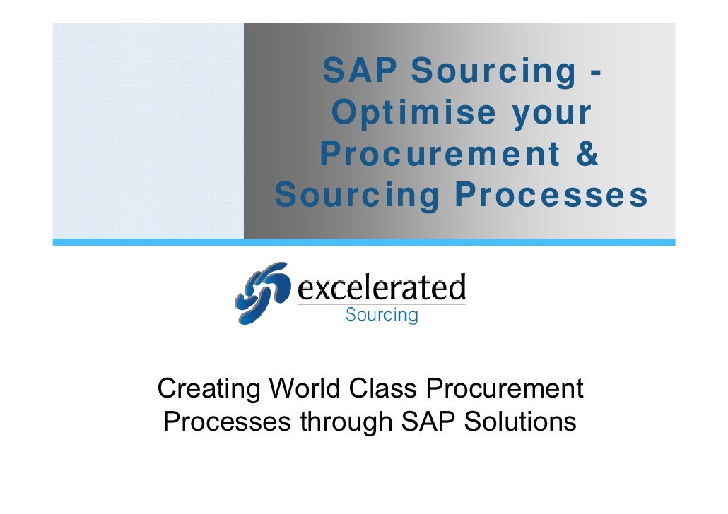 sap sourcing sap sourcing