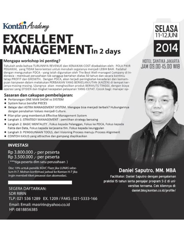 Excellent management