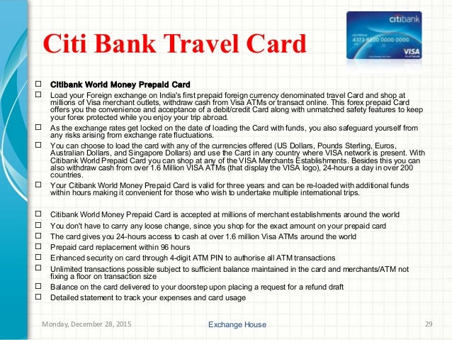 Citi forex card