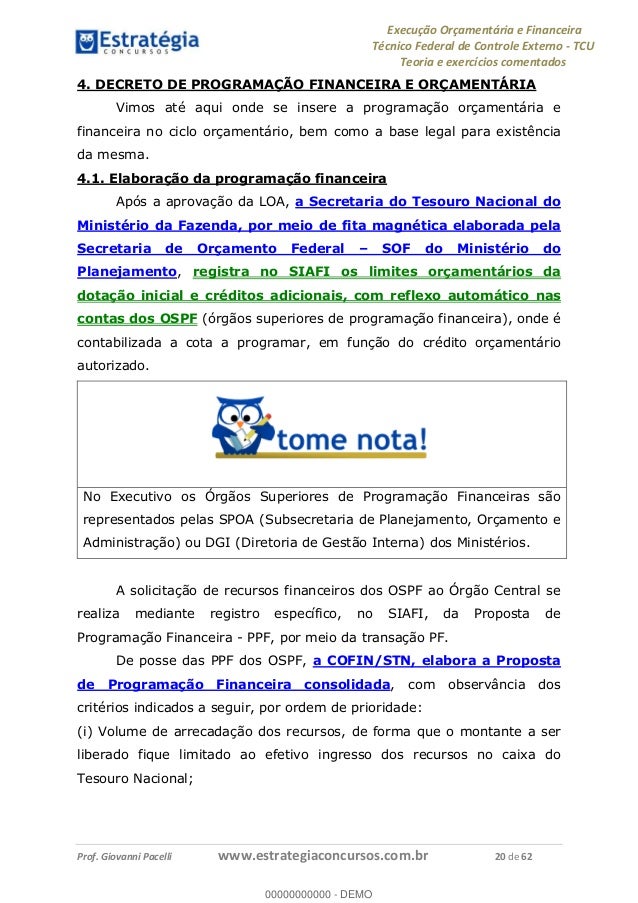 Cursos tcu