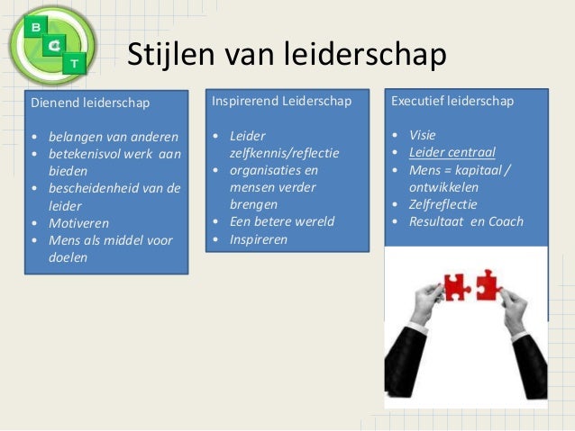 Executief leiderschap irt Inspirerend en Dienend Leiderschap