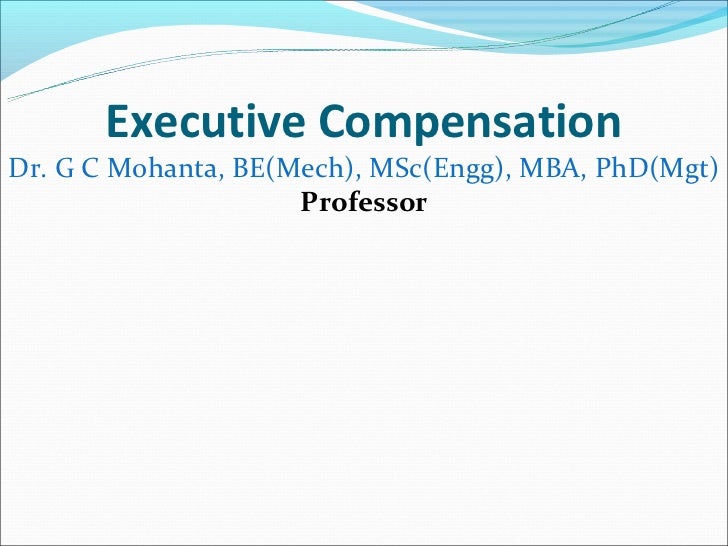 Advantages of executive stock options