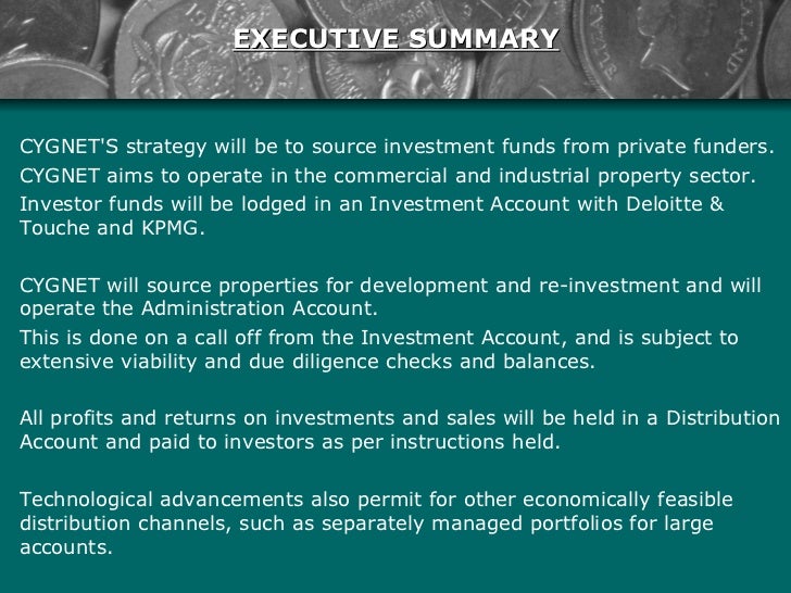 executive summary powerpoint examples