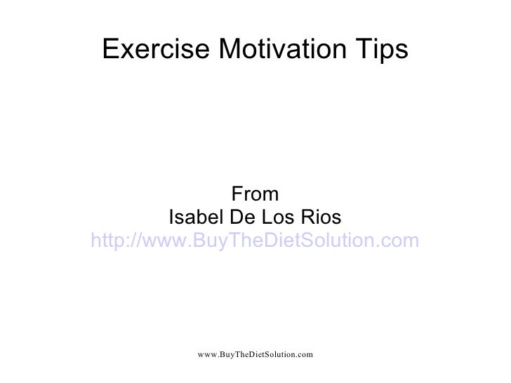 Motivation Tools For Exercise