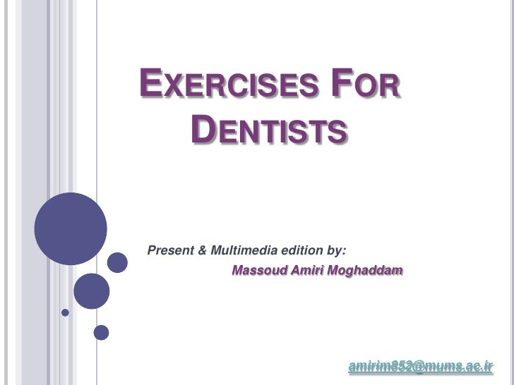Exercises For Dentists