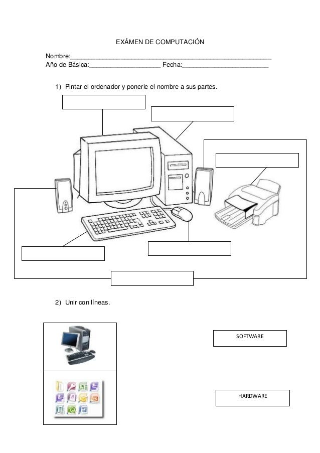 Examenes de computacion para primaria - Imagui Examenes de computacion para primaria - Imagui