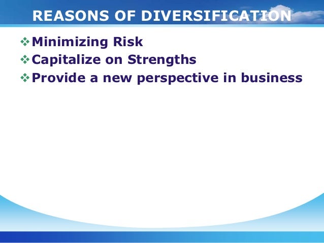 Advantages of concentric diversification strategy