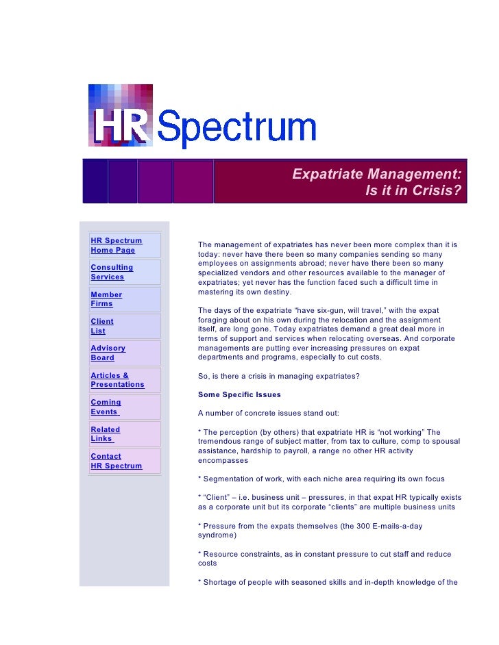expatriate manager