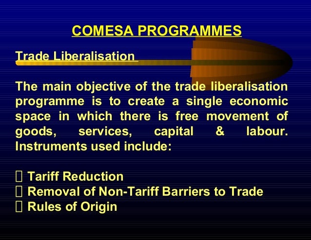 objectives of comesa Comesa - common market for eastern and southern africa the objectives of comesa reflect its priorities to promote sustainable economic development. objectives of comesa Comesa - common market for eastern and southern africa the objectives of comesa reflect its priorities to promote sustainable economic development.