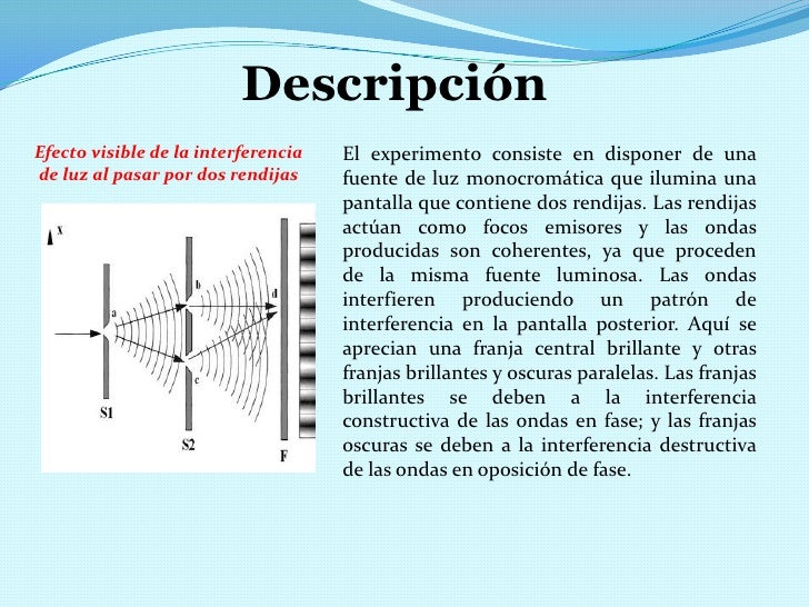 Experimento De Young En Que Consiste
