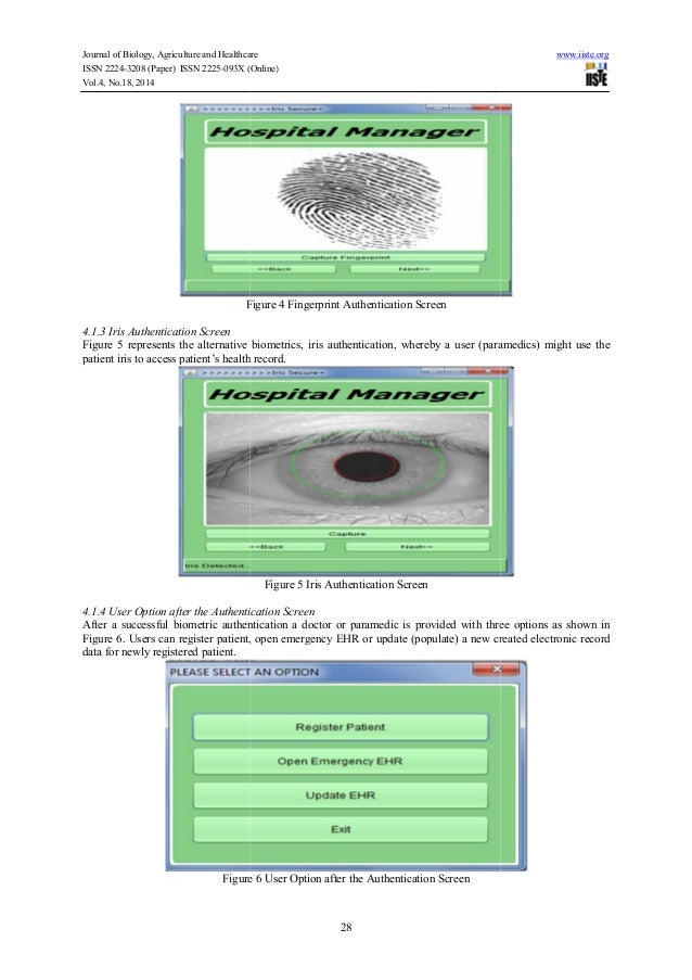 Thesis on biometric technology