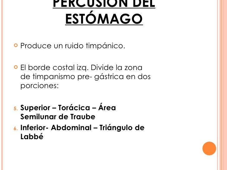 Exploración del estómago