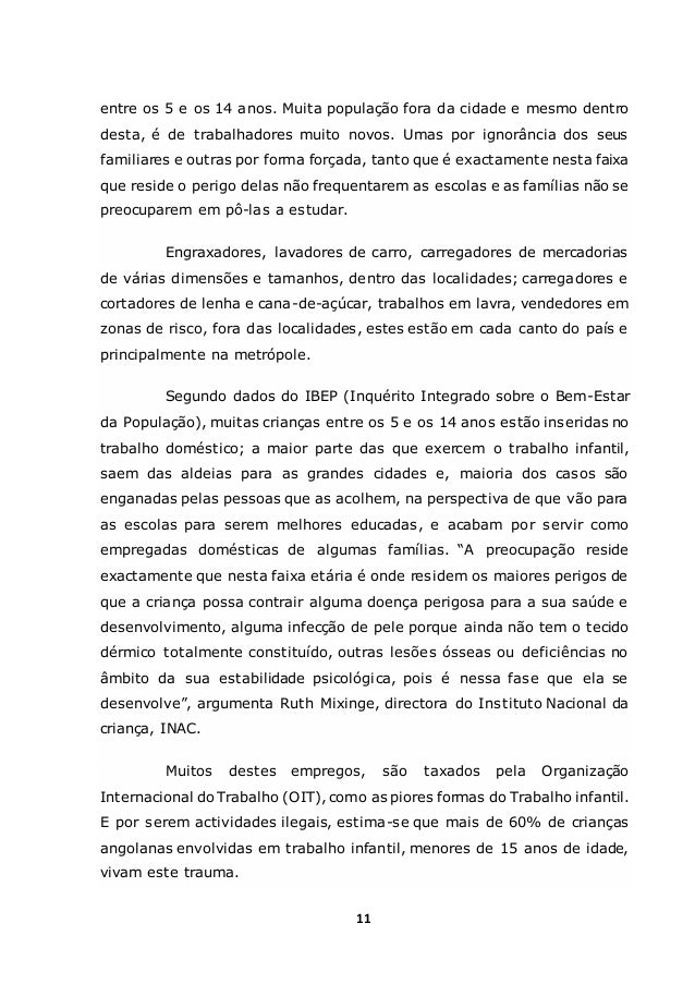 Monografia trabalho infantil