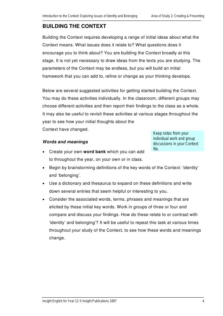 Teaching Essay Writing To High School Students Argumentative Essay Papers also Science And Technology Essays English Essay Identity And Belonging Barack Obama Essay Paper