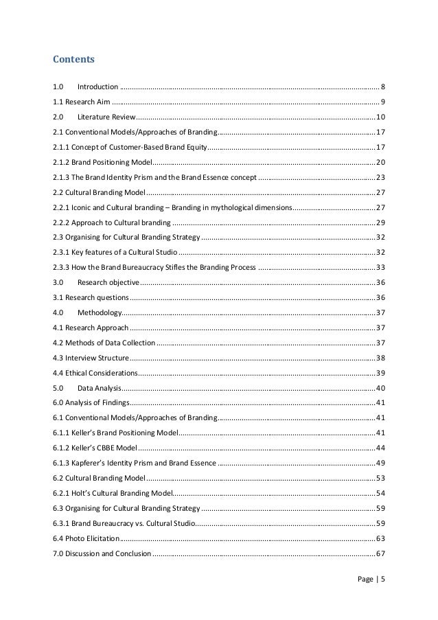 Proposal and dissertation help branding