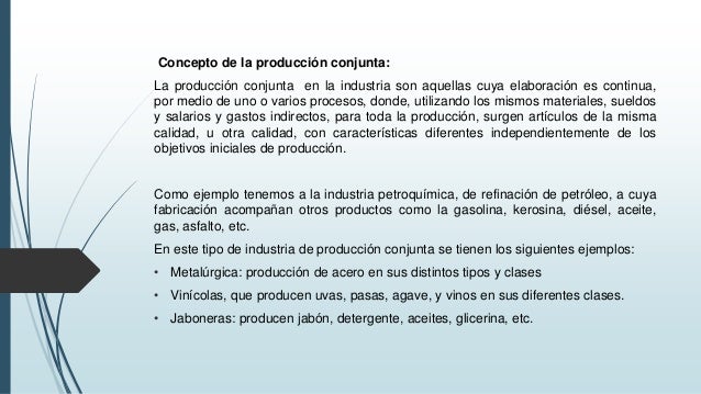Producción conjunta