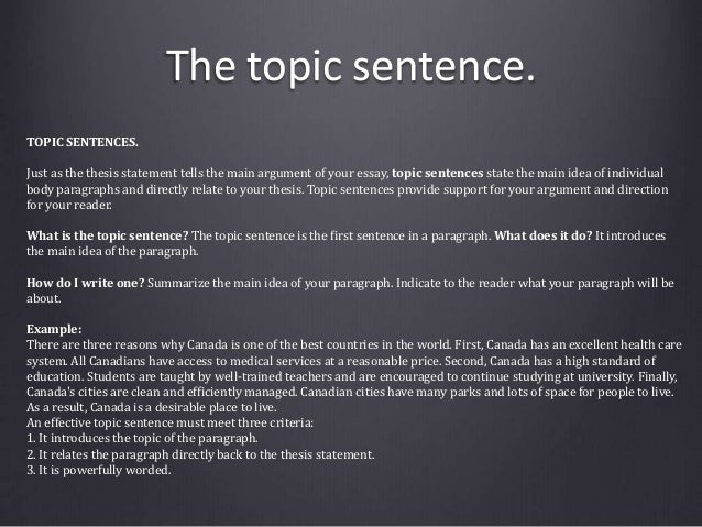 Thesis Statements vs Main Ideas | Education - Seattle PI
