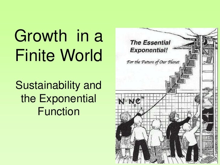 Growth in a Finite World Sustainability and the Exponential Function