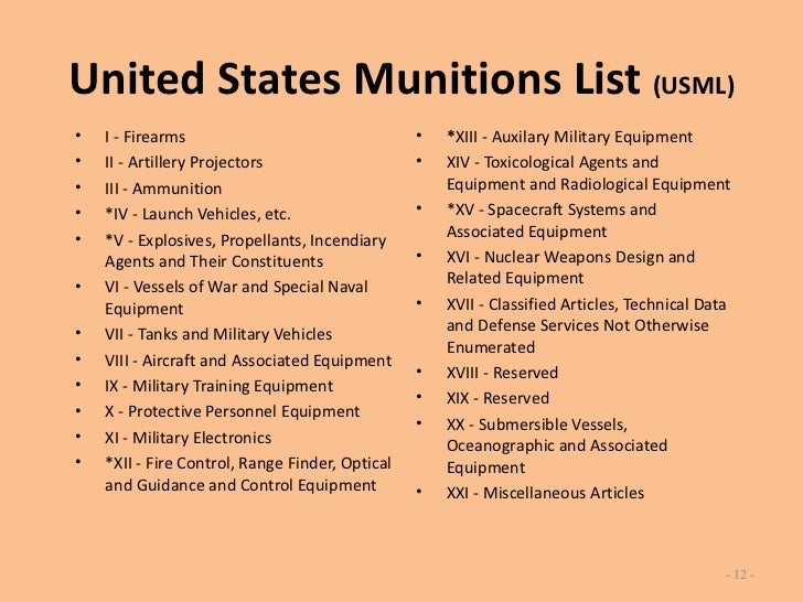 Export Control Overview