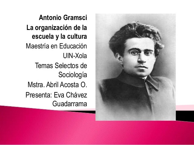 Exposición antonio gramsci