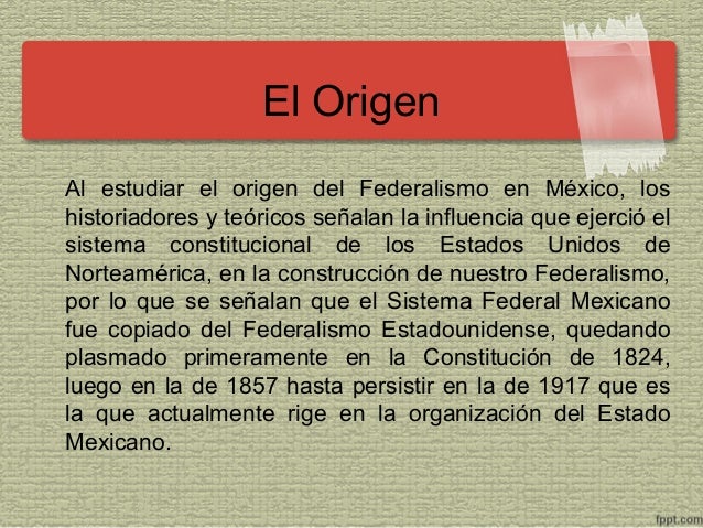 El Federalismo Actual