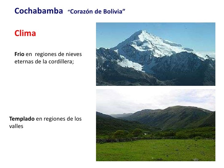 Geografia Cochabamba
