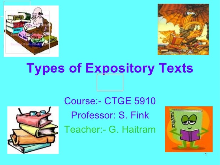 different types of expository essays