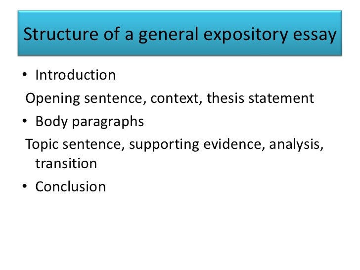 How to write an introduction in an expository essay