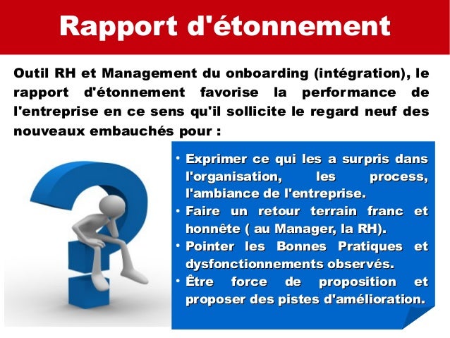 exemple de rapport d etonnement entreprise