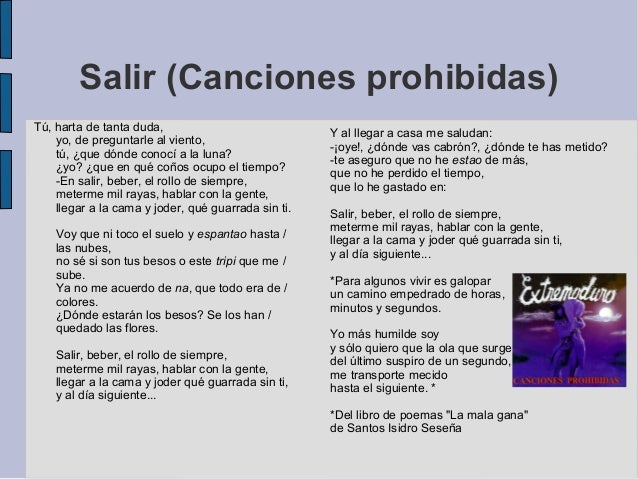 Extremoduro Salir Beber En Vivo