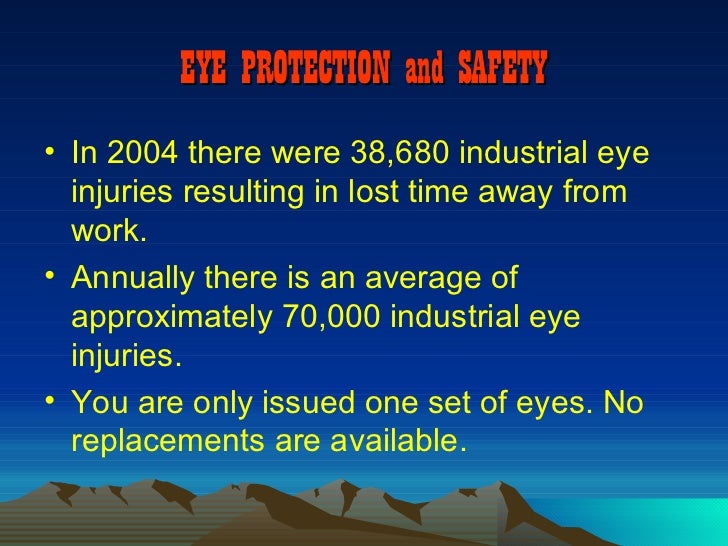 Eye safety presentation