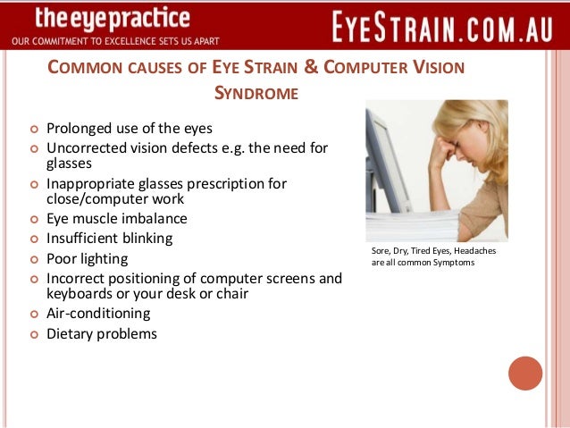 What are some symptoms and causes of vision problems?