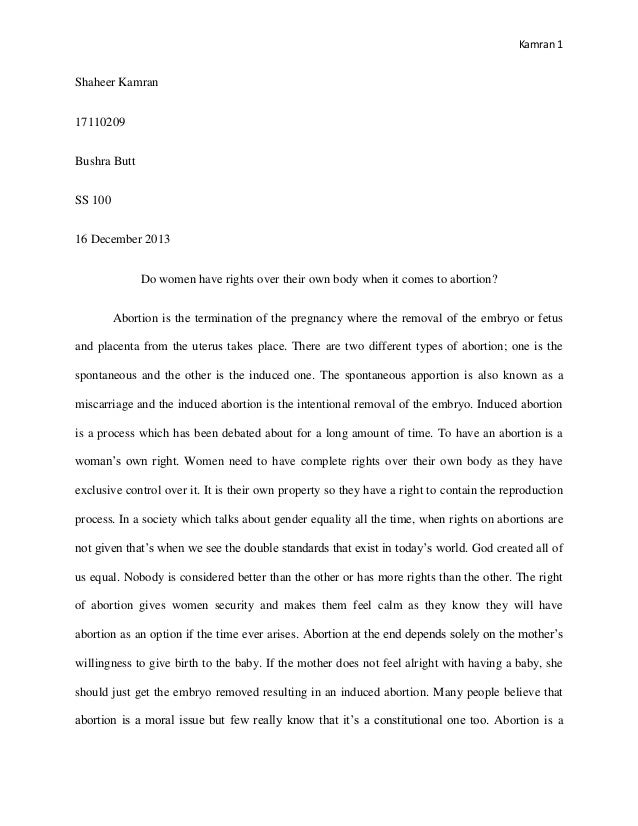 Essay:Why I oppose abortion - RationalWiki