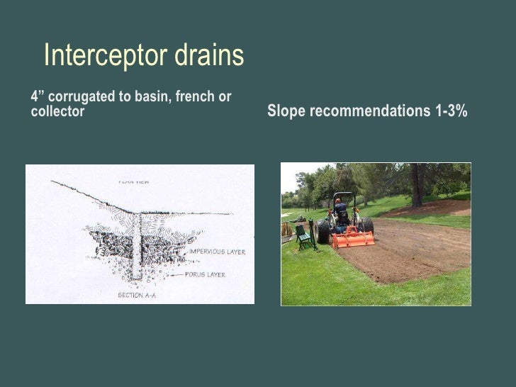 F2 Drainage of golf course features