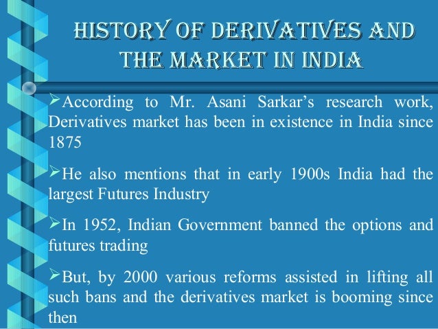 commodity derivatives market in india