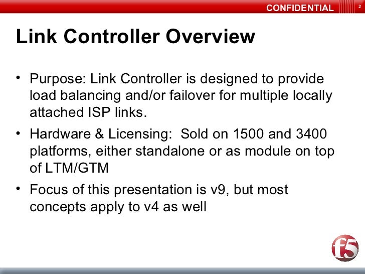F5 link controller