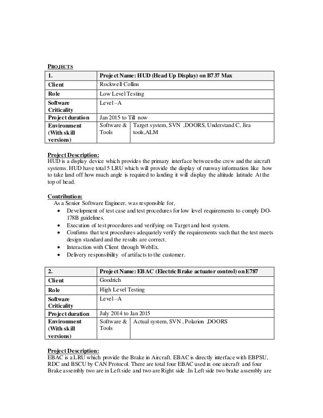 Do 178b resume